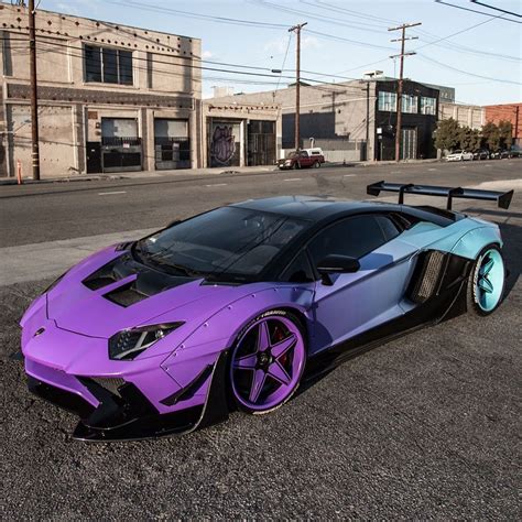 Chris Brown Shows Insane Widebody Purple Lamborghini Aventador SV - autoevolution