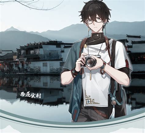 Dan Heng with glasses from promotional art : r/HonkaiStarRail