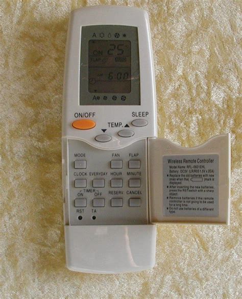 REPLACEMENT Carrier Air Conditioner Remote Control - RFL-0601 | eBay