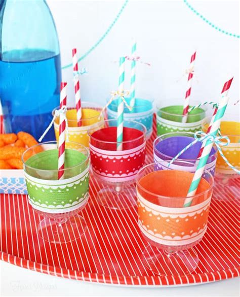 Party Idea- Decorated Plastic Cups - FYNES DESIGNS | FYNES DESIGNS