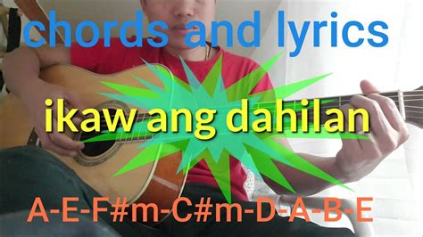 Ikaw ang dahilan LYRICS and chords by jerry angga - YouTube