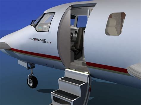 Beechcraft Starship 2000 T01 3D | CGTrader