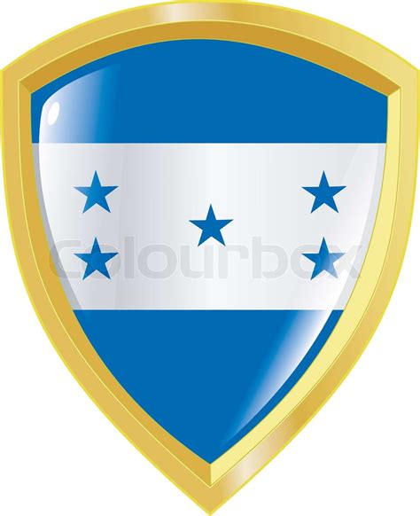 golden coat of arms of Honduras | Stock vector | Colourbox