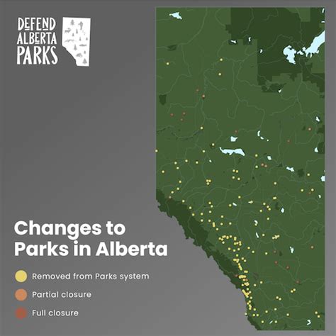 Maps of Park Changes - Defend Alberta Parks