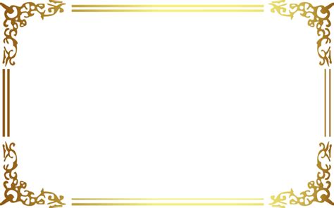 View and Download high-resolution Gold Frame Border Png for free. The ...