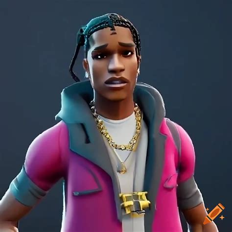 Image of asap rocky in fortnite style on Craiyon