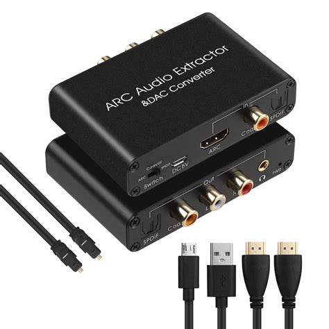 HDMI ARC Audio Extractor 192KHz DAC Converter ARC Audio Extractor ...