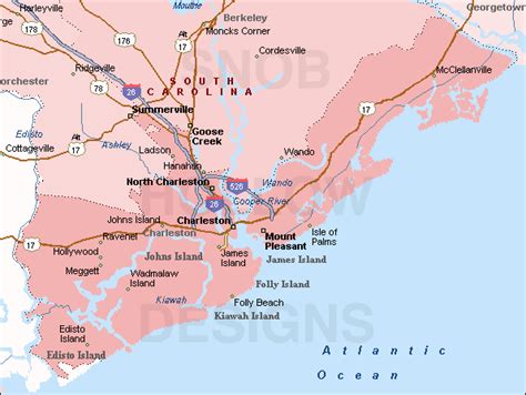 Charleston County South Carolina color map