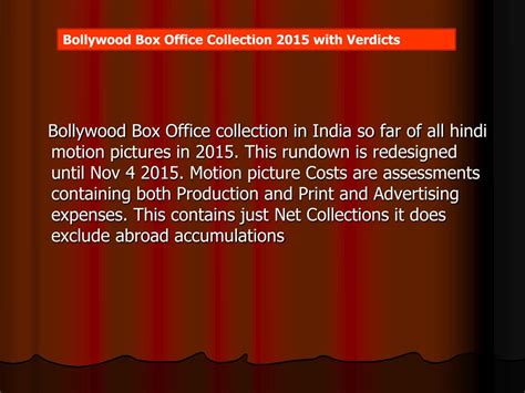 PPT - Bollywood box office_collection| collection of box office 2015 ...