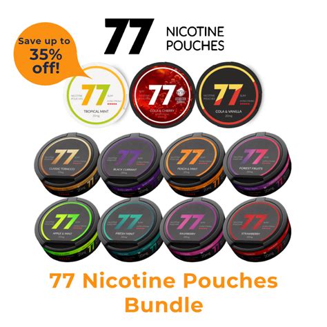 77 Nicotine Pouches Flavor Bundle (3mg, 6mg, 12mg, 20mg) - Smokeless Philippines