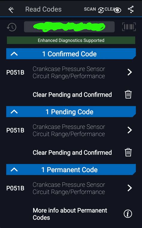 Help!! Has anyone had this problem? 3 P051B Crankcase pressure sensor codes. The car is a 2017 ...