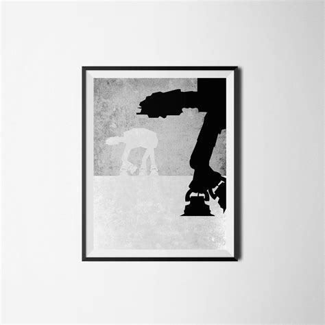 Star Wars Art, Imperial Walker Digital Print, Star Wars Print, Star ...