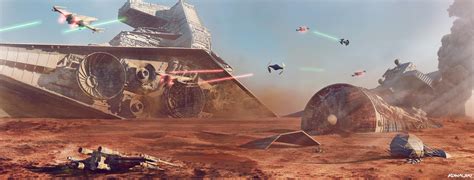 Star Wars Battle of Jakku Concept Art by Dylan-Kowalski on DeviantArt