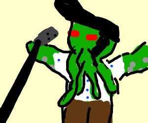 Cthulhu cosplay as Elvis - Drawception