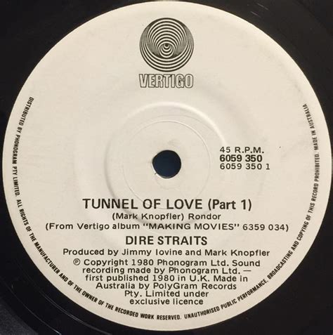 Dire Straits - Tunnel Of Love (1980, Vinyl) | Discogs