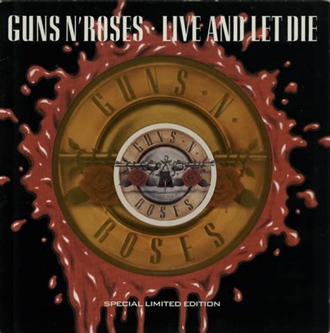 Guns N Roses Live And Let Die - Orange Vinyl UK 12" vinyl single (12 ...