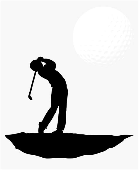 Golf Swing Silhouette Clipart , Png Download, Transparent Png - kindpng