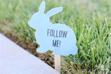 Easter Egg Hunt Printable Signs - Over the Big Moon