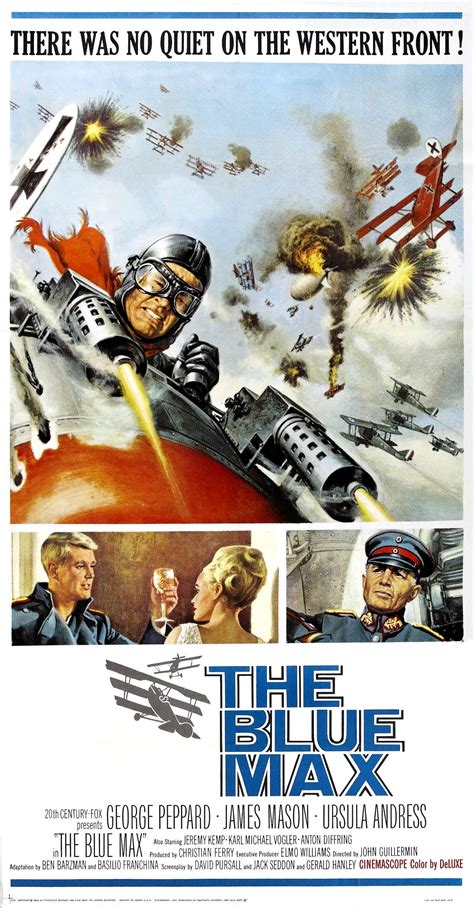 The Blue Max (1966) movie poster (Restoration performed by Darren Harrison) | Classic movie ...