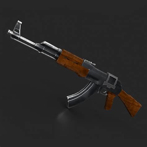 modelo 3d AK47 Gun - TurboSquid 1360277