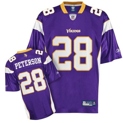 Reebok Minnesota Vikings #28 Adrian Peterson Purple Replica Football Jersey - NFLShop.com