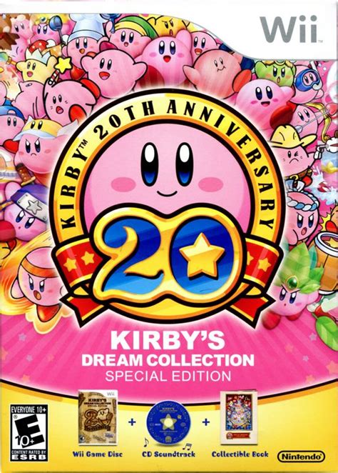 Kirby's Dream Collection: Special Edition (2012) Wii box cover art - MobyGames