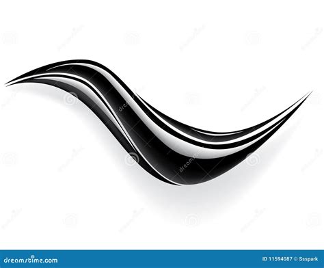 Black Wave Vector Royalty Free Stock Photography - Image: 11594087