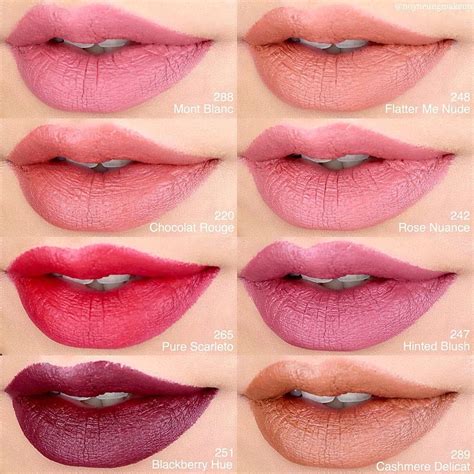 L'oreal Matte Lipstick Swatches