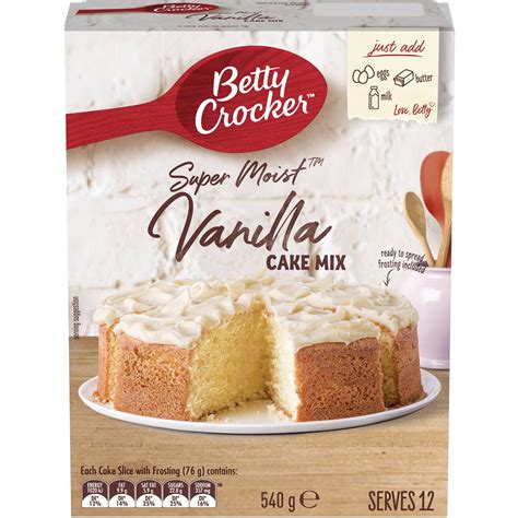 Betty Crocker Vanilla Cake Mix Recipes - Betty Crocker Super Moist White Cake Mix - 16.25oz ...