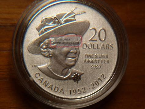 2012 Canada $20 Twenty Dollars, . 9999 Silver Coin, Queen Elizabeth Ll