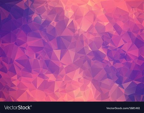 Purple pink abstract background polygon Royalty Free Vector