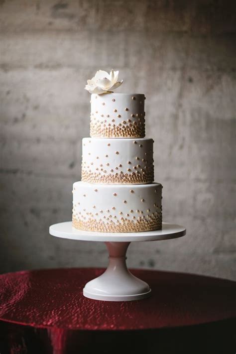 golden dots wedding cake | Torte di compleanno, Idee torta, Torte