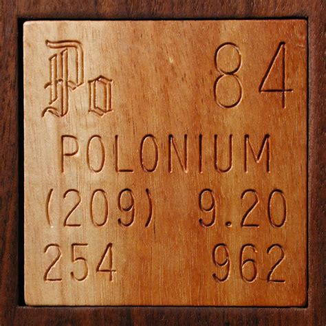 Facts, pictures, stories about the element Polonium in the Periodic Table