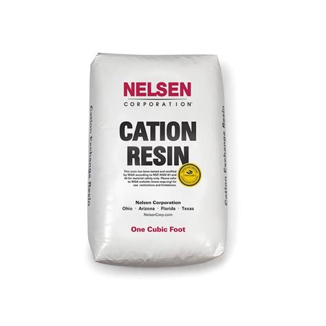 Cation Resin, 8%, Gold, 1 Cubic Foot Bag