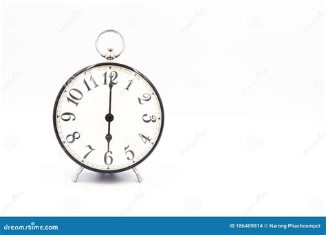 Vintage Classic Alarm Clock Stock Photo - Image of number, countdown: 186409814