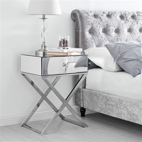 Celeste Mirrored Bedside Table - All Home Living