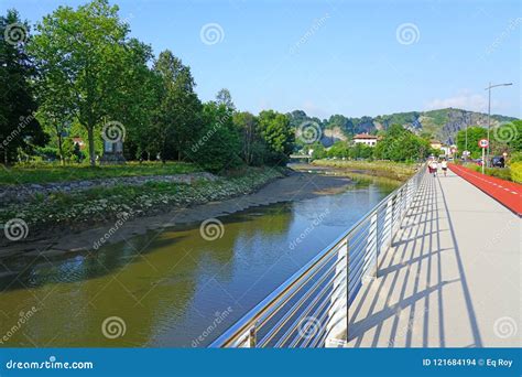 Pheasant Island on the Bidasoa River between France and Spain Editorial Stock Image - Image of ...