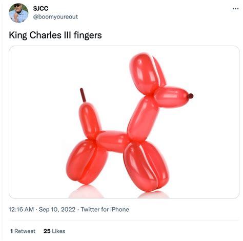 Balloon Animal | King Charles' Sausage Fingers | Know Your Meme