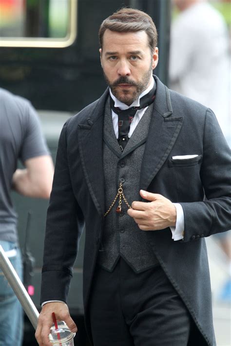 Jeremy Piven got into character for scenes from the ITV show Mr. | Zac ...