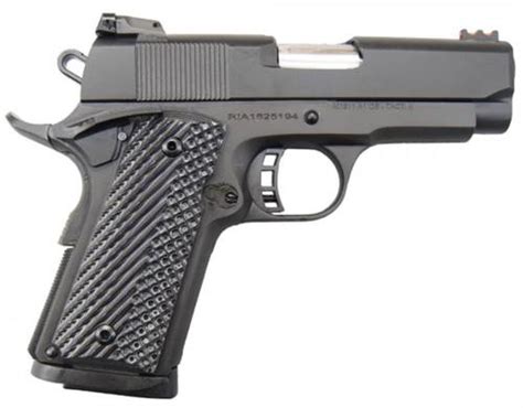 Rock Island Armory 1911 Tactical II Compact, 45 ACP, 3.5", 7rd, G10 Grips, Fiber Optic - Impact Guns