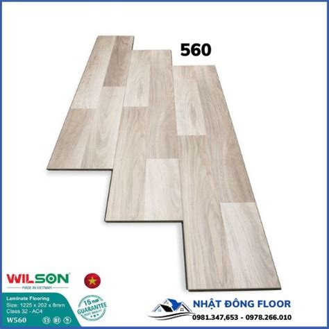 Sàn Gỗ Công Nghiệp WILSON W560 Dày 8mm- Sàn Gỗ Việt Chất Lượng Cao