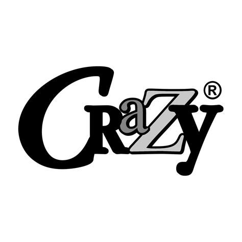 Crazy Logo Black and White – Brands Logos