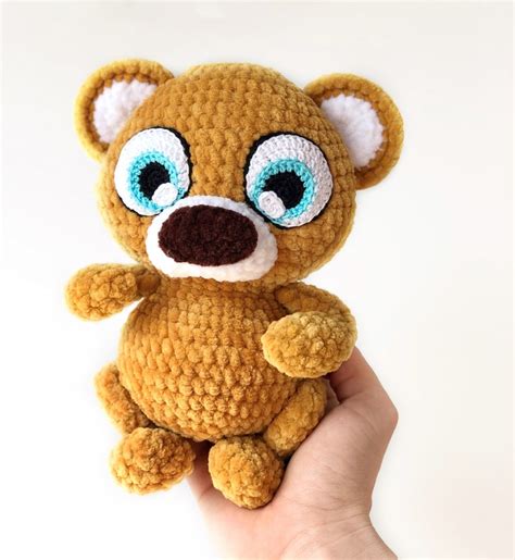 Crochet pattern teddy Bear / big eyes / amigurumi teddy | Etsy