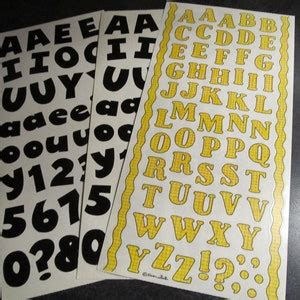 Vintage Stickers Alphabet ABC / 123 Stickers Assortment - Etsy