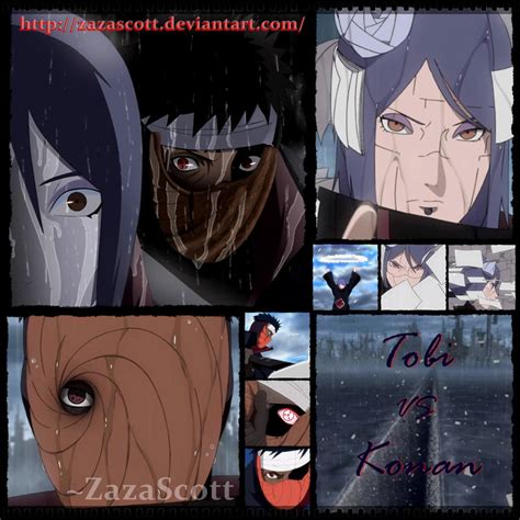 Tobi vs Konan - Battle in the rain by ZazaScott on DeviantArt