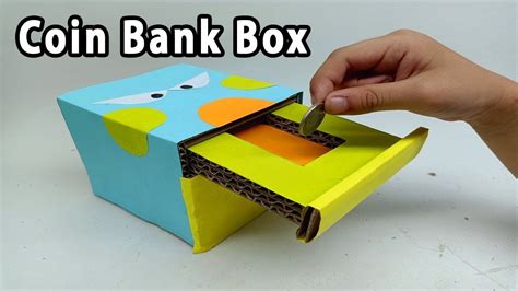 How to make Coin Bank Box – Amazing Project To Do At Home! Rubytien ...