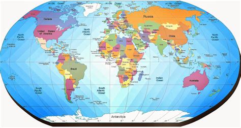 Mapa del mundo con los nombres de los paises - Imagui