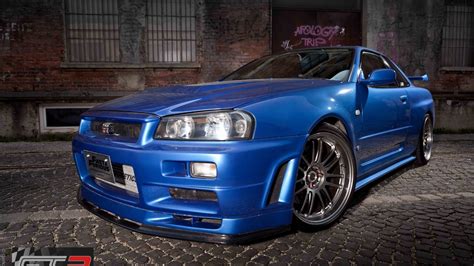 Bayside Blue R34 Nissan GT-R driven by Paul Walker for sale