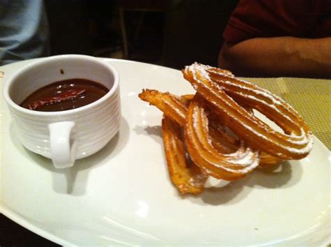 Churros with spicy chocolate sauce | Churros with a spicy ch… | Flickr