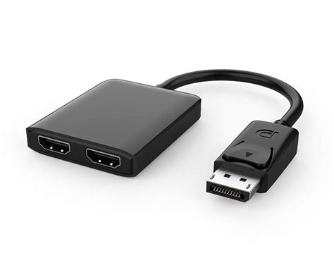 DisplayPort to Dual HDMI 4K 60Hz Adapter, Multi Monitor Splitter